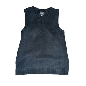 French Toast Boys Navy Blue V-Neck Sweater Vest School Uniform Size L 10/12